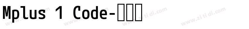 Mplus 1 Code字体转换